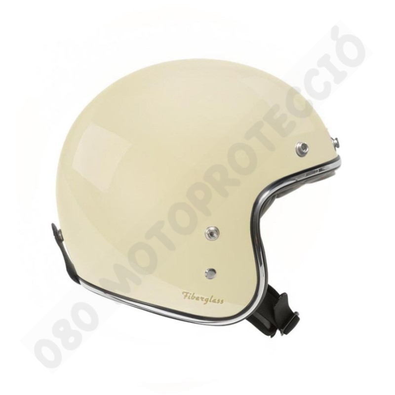 Casco jet custom calota pequeña Garibaldi G02x Marfil - Casco de moto