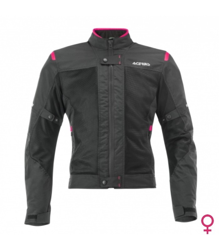 Chaqueta Acerbis Ramsey CE Vented 2.0 Lady Black Pink