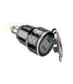 Interphone Adaptador DIN doble USB en Aluminio