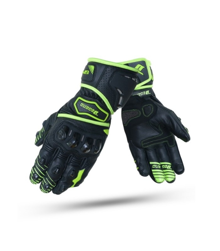 Guantes Degend GP-2 Black/Yellow Fluo