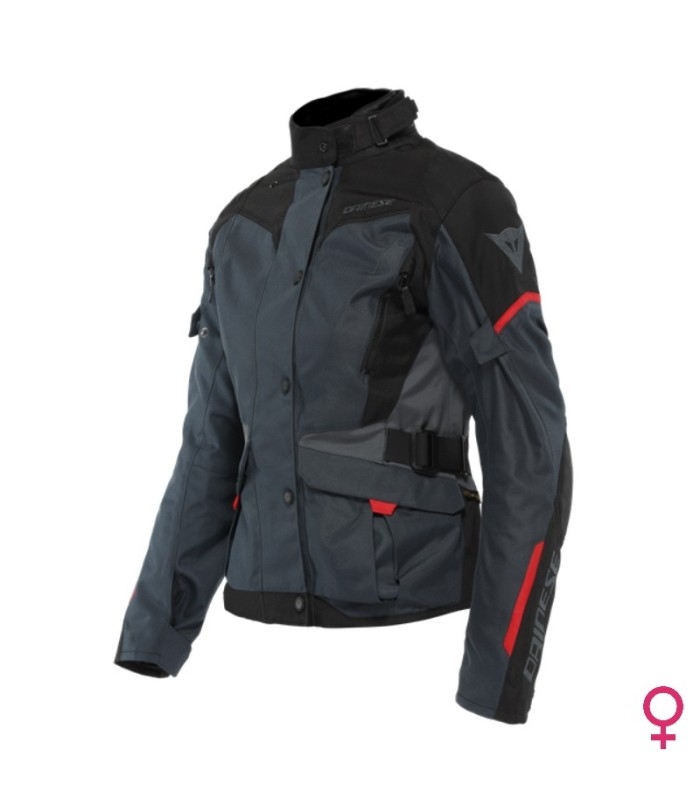Chaqueta Dainese Tempest 3 D-Dry® Lady Ebony/Black/Lava-Red