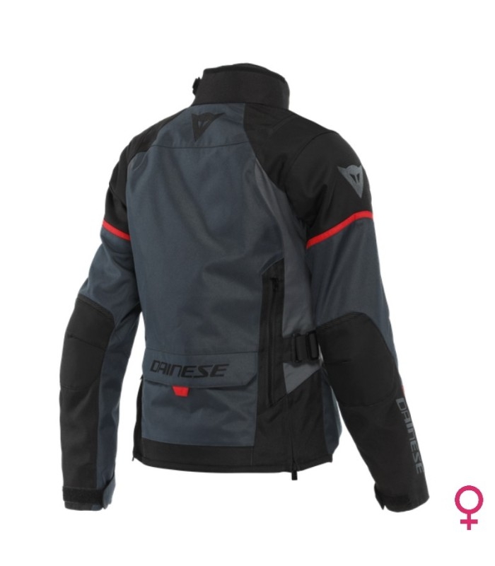 Chaqueta Dainese Tempest 3 D-Dry® Lady Ebony/Black/Lava-Red