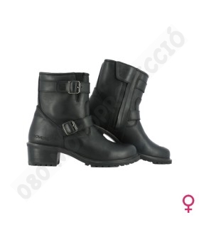 Botas Overlap Biker Lady Black