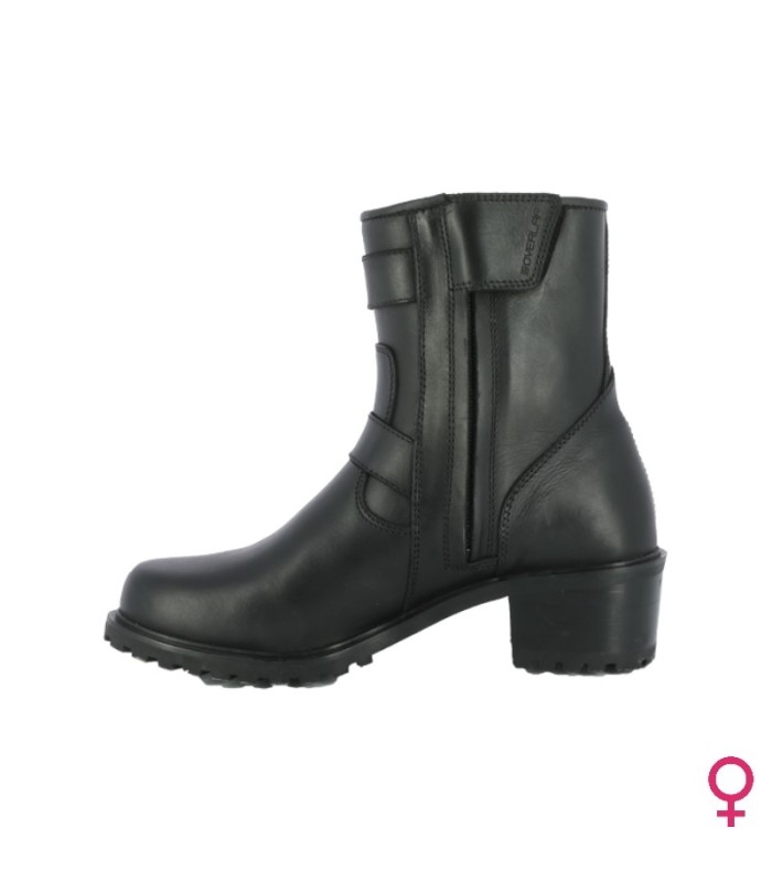 Botas Overlap Biker Lady Black