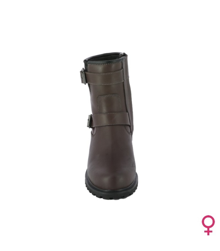 Botas Overlap Biker Lady Brown