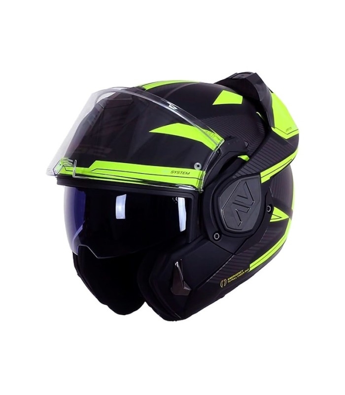 Casco LS2 FF906 Advant Revo Black HI-Vis Yellow