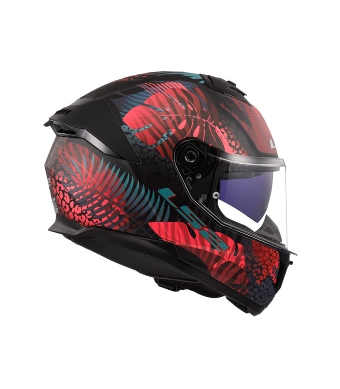 Casco LS2 FF808 Stream II Jungle Matt Black Pink Blue
