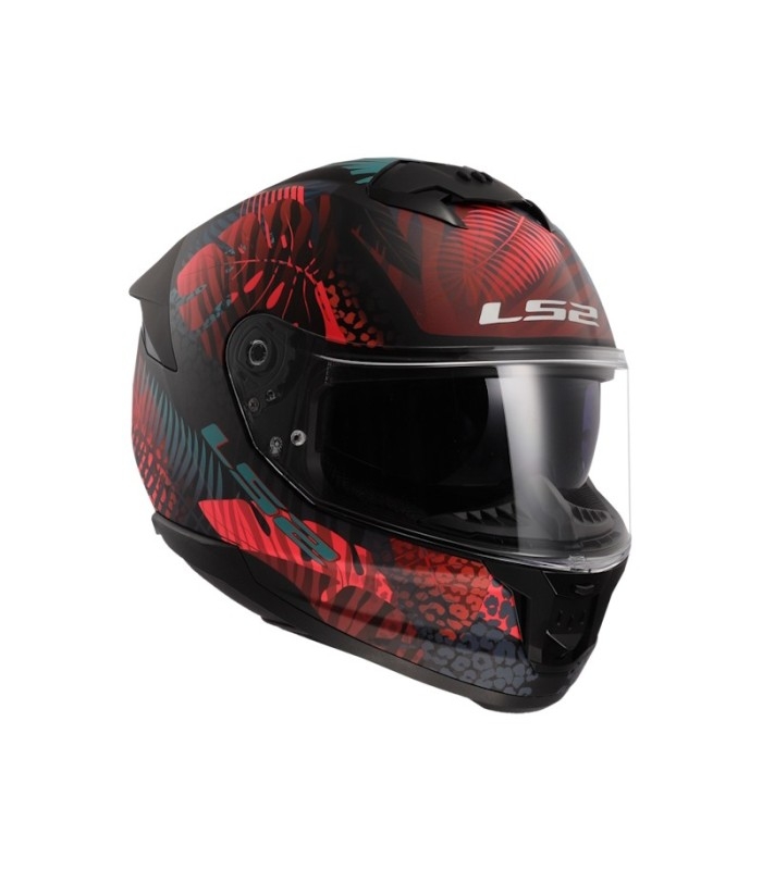 Casco LS2 FF808 Stream II Jungle Matt Black Pink Blue