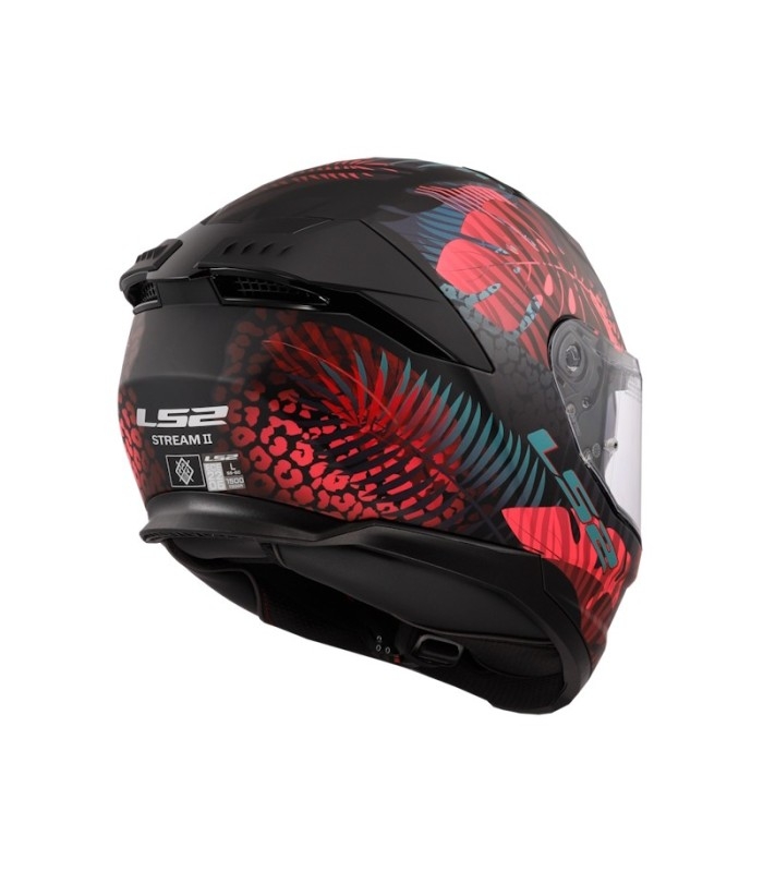 Casco LS2 FF808 Stream II Jungle Matt Black Pink Blue