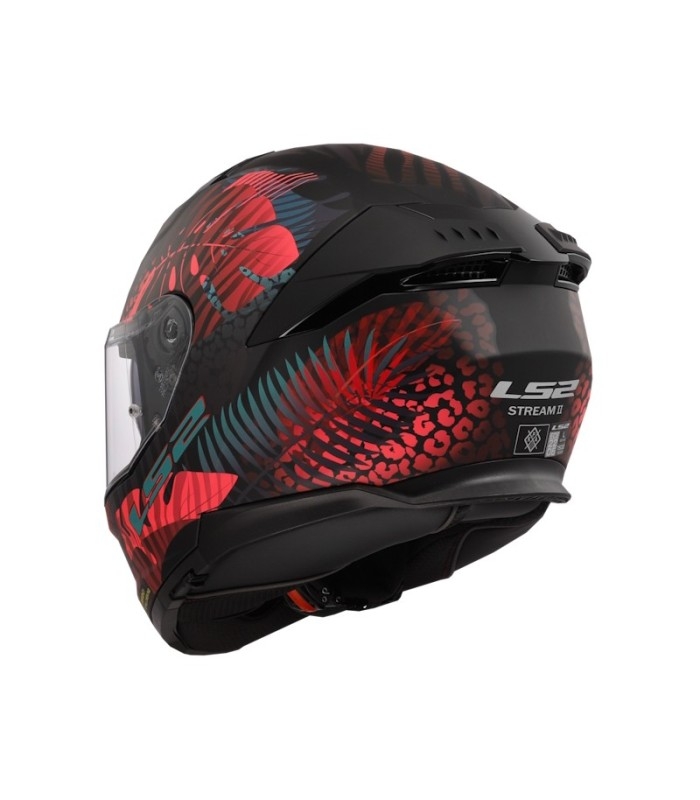 Casco LS2 FF808 Stream II Jungle Matt Black Pink Blue
