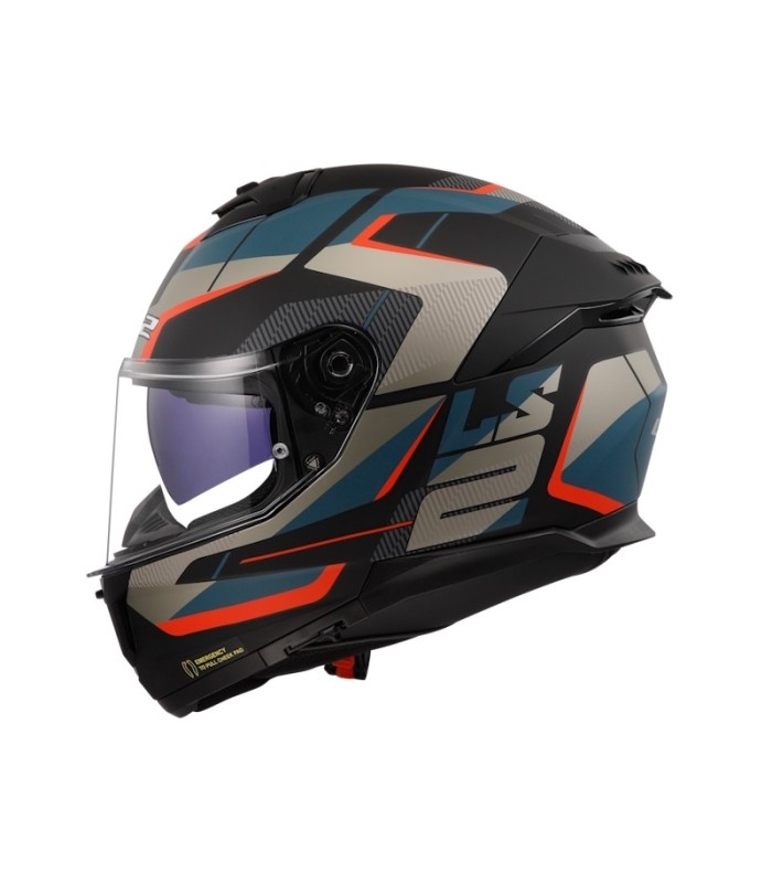 Casco LS2 FF808 Stream II Road Matt Black Blue