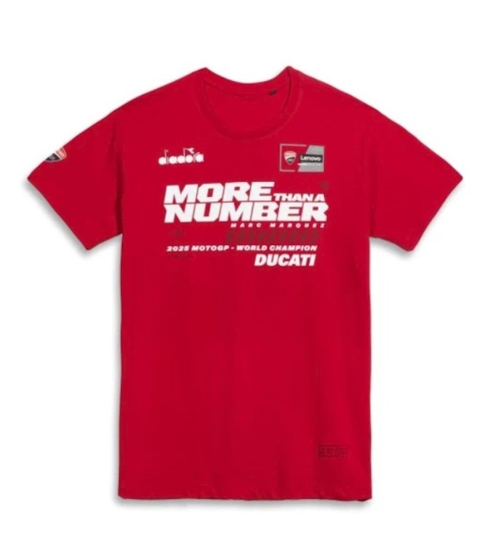 Camiseta Marc Márquez More than a number Word Champion 2025