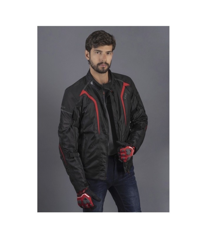 Chaqueta LS2 Sepang Man Black Grey Red