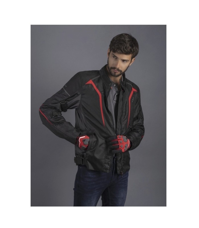Chaqueta LS2 Sepang Man Black Grey Red