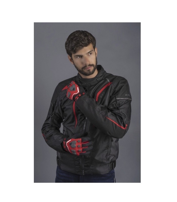 Chaqueta LS2 Sepang Man Black Grey Red